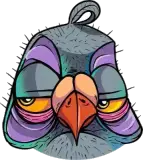 Pigeon vitrail