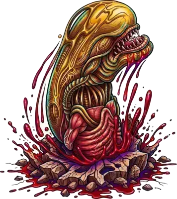 Sticker Alien Splash - collection Massive