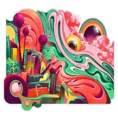 Sticker Ville fondue - collection Massive