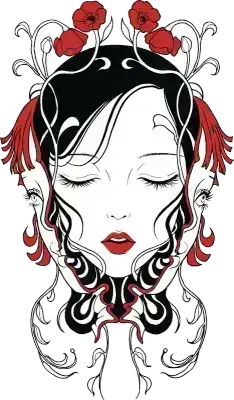 Sticker Deuil fleuri - collection Massive