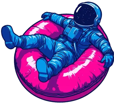 Sticker die-cut « Astronaute », collection Massive Medias