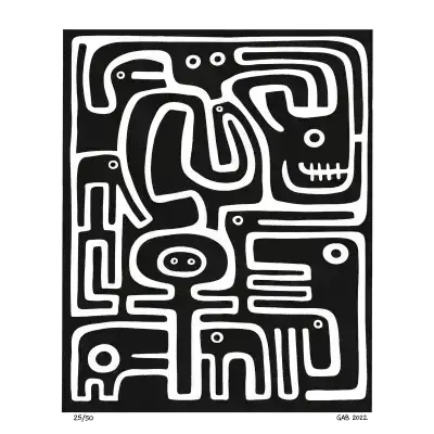 Sticker Labyrinthe - collection Massive