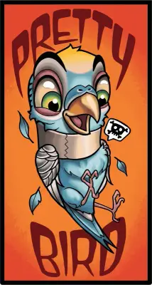 Sticker die-cut « Bel Oiseau », collection Massive Medias