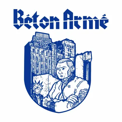 Sticker die-cut « Beton Armée », collection Massive Medias