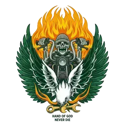 Sticker Biker fantôme - collection Massive