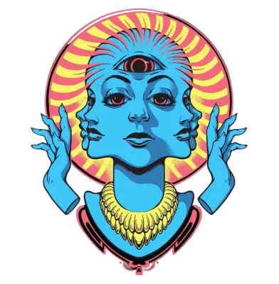 Sticker die-cut « Blue Person », collection Massive Medias